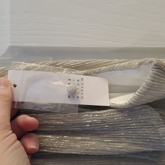 NWT Silver Flounce Halter from WHBM - Picture 4 of 9